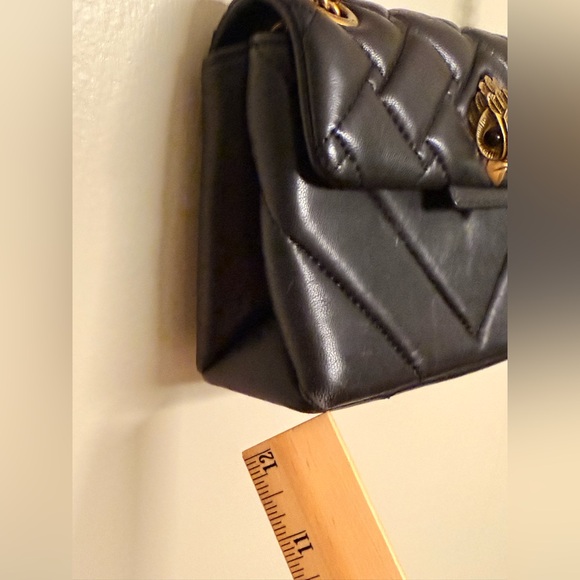 Kurt Geiger Black Mini Kensington Eagle Head Quilted Crossbody Shoulder Bag - Picture 5 of 16